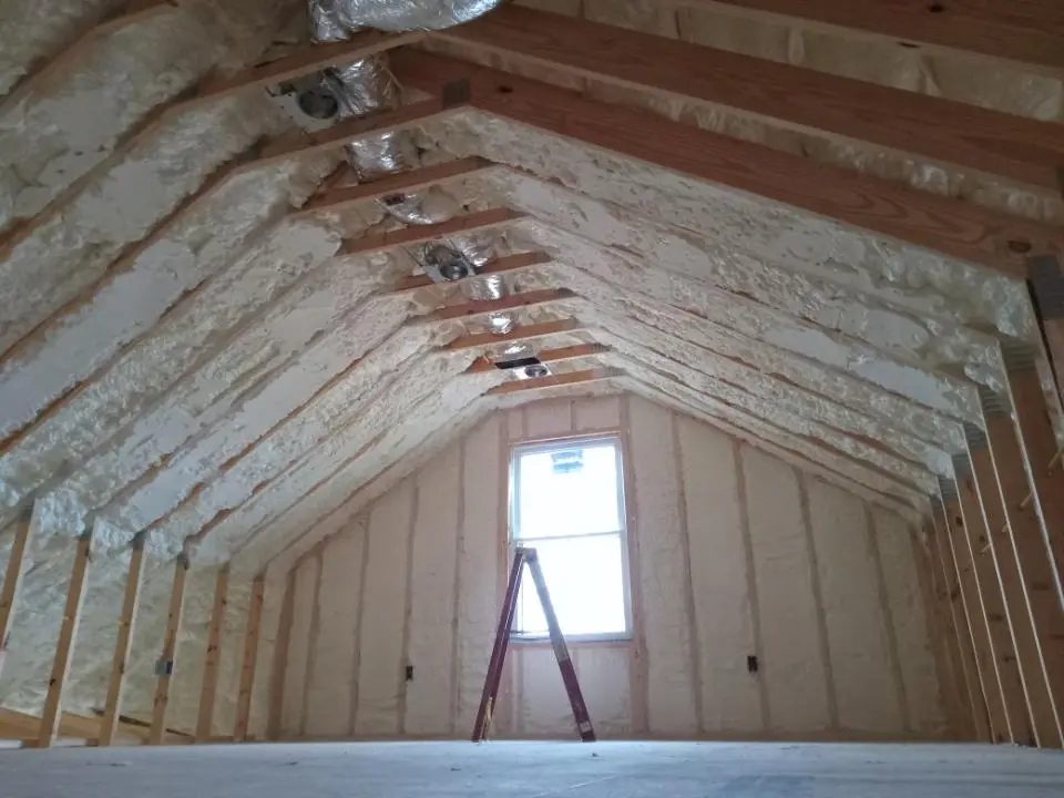 Spray foam roofing application for Crawl Space Insulation project in Kingfisher